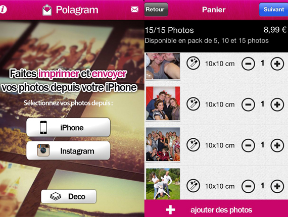 Polagram, l'application qui permet d'imprimer ces photos depuis son smartphone